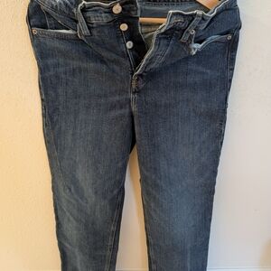 Old Navy Dark Blue Straight Leg Women's Jeans